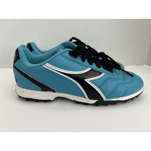 Diadora Sems Women's Blue and Black Soccer Futbol Molded Lace Up Cleats Size 8.5 - Picture 4 of 8